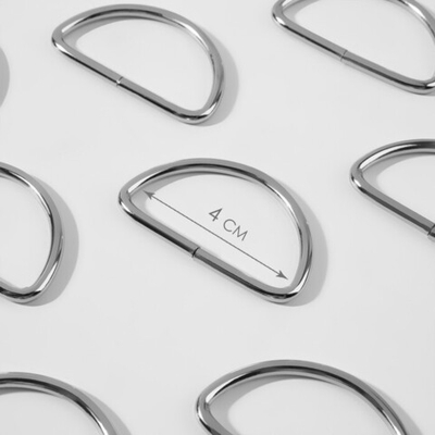 Полукольцо для сумок 15, 20, 25, 32, 40 мм, толщина - 3 мм