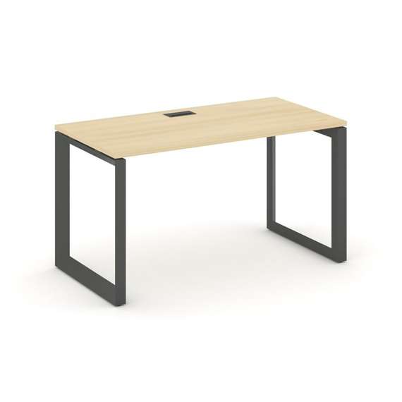 Style Project Стол письменный SN-59O.SP-003 Акация Лорка/Металл Антрацит/Черный Заглушка 1380*600*75