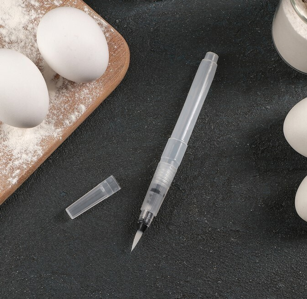 Кисть кондитерская с резервуаром для красителя 15,5х1 см