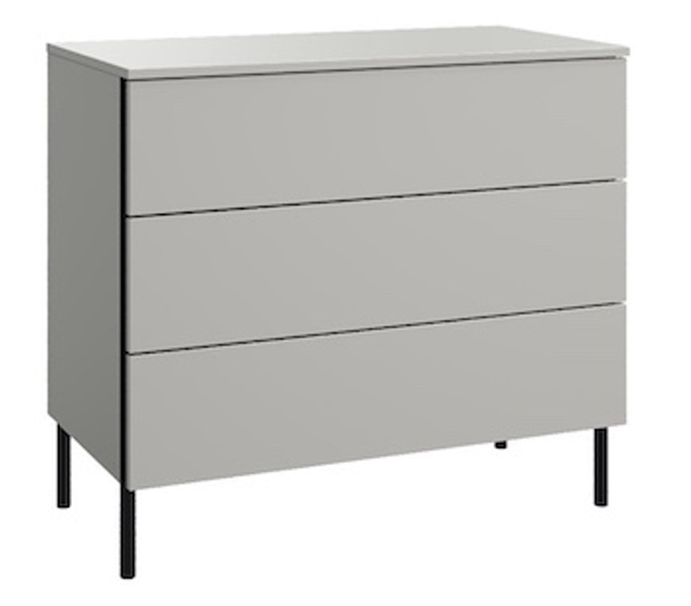 Комод с  3 ящиками Сиэтл, серый