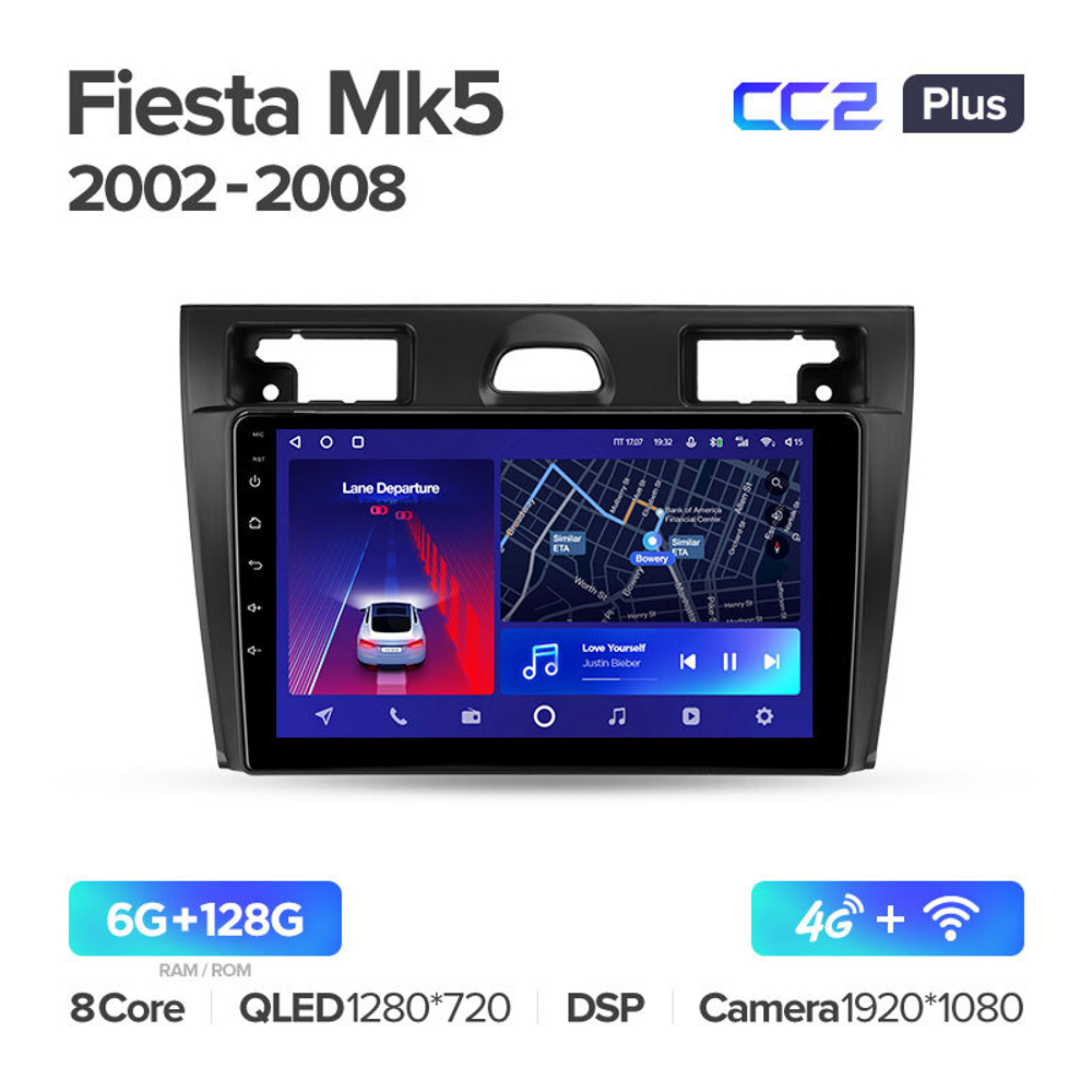 Teyes CC2 Plus 9"для Ford Fiesta 5 2002-2008