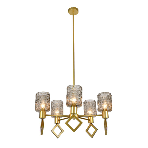 Подвесная люстра Indigo Preda V13025/5R Gold V000469