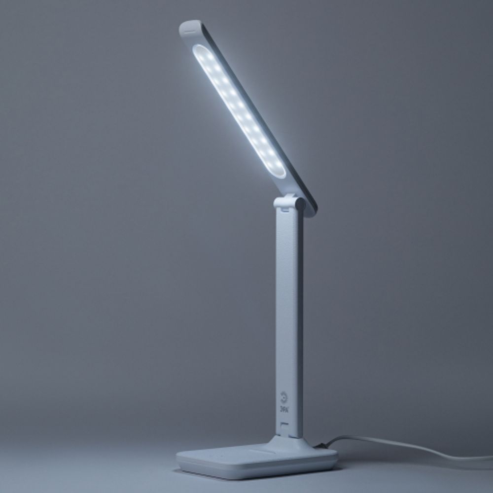 Настольный светильник ЭРА NLED-500-10W-W светодиодный белый | Светодиодные настольные лампы