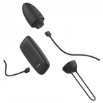 Черное виброяйцо Bnaughty Premium Unleashed с пультом ДУ (Цвет: черный)