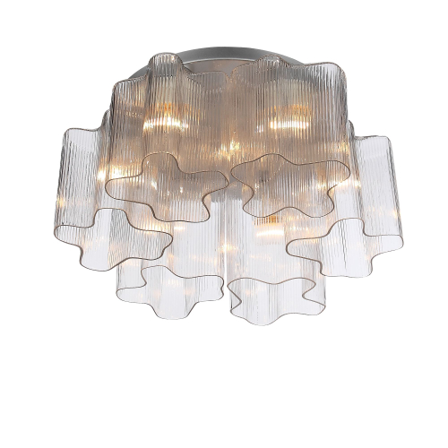 SL117.102.06 Люстра потолочная ST-Luce Серебристый/Прозрачный E27 6*60W ONDE