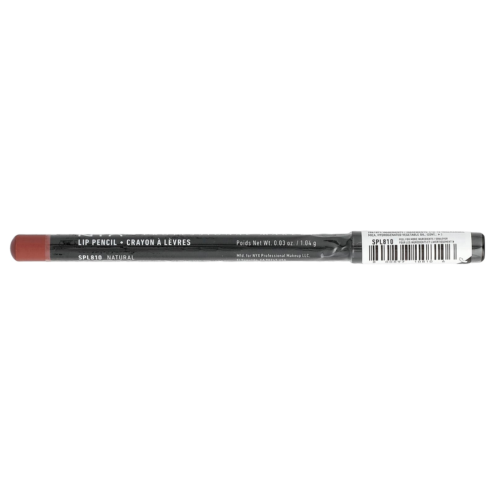 NYX Professional Makeup, Slim Lip Pencil, 810 Natural, 1,04 г (0,03 унции)