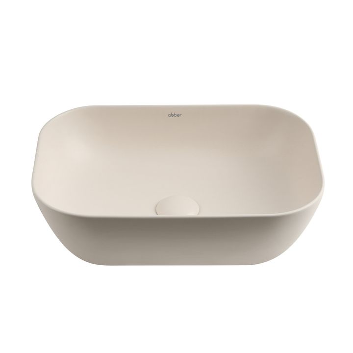 Раковина накладная ABBER Rechteck AC2200MBE светло-бежевая матовая