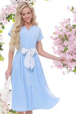 Платье голубое с бантом DStrend (Акция)