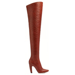 Bottega Veneta Canalazzo Over the knee Boots 10cm Women"s Burnt Orange