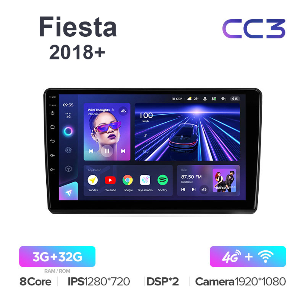 Teyes CC3 10,2"для Ford Fiesta 2018+