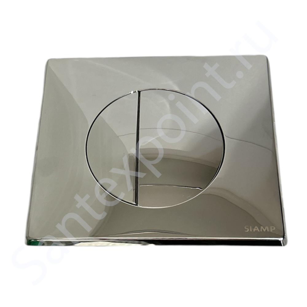 Клавиша c логотипом Siamp для инсталляций: Ideal standart, Vidima, Cersanit,Siamp