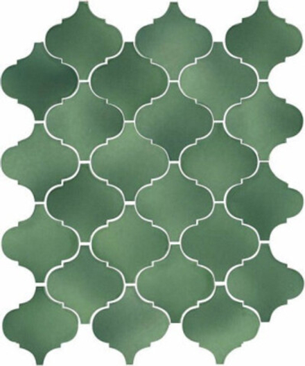 Настенная плитка Арабески Майолика зеленый (65008)