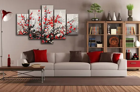 Модульная картина "Цветущая сакура"