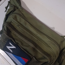 Тактическая военная сумка поясная через плечо Олива