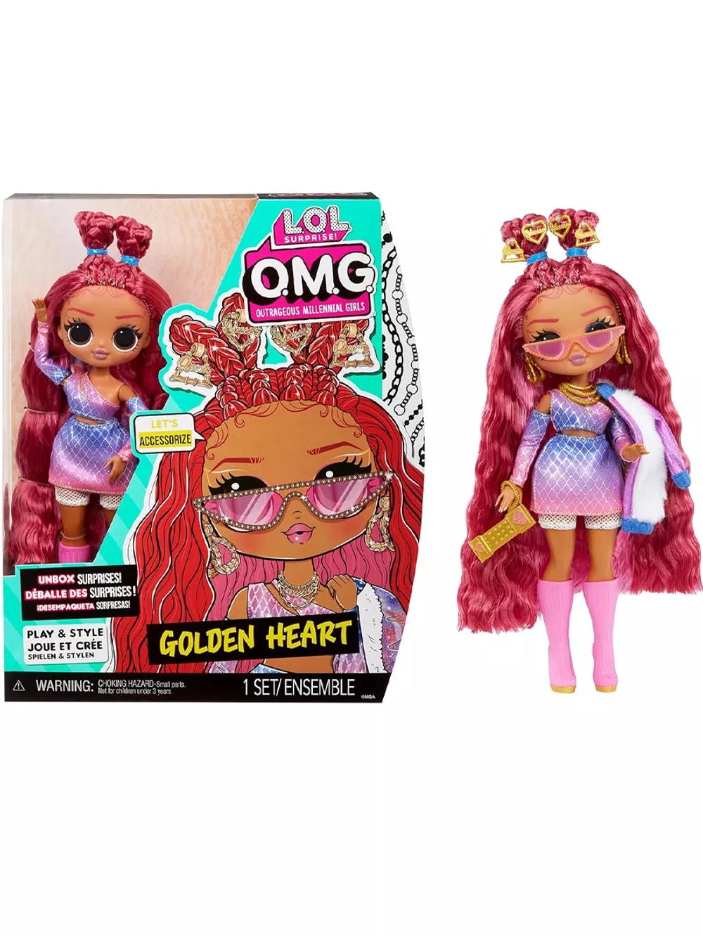 Кукла Лол Омг Lol Omg Golden Heart большая оригинал 25 см