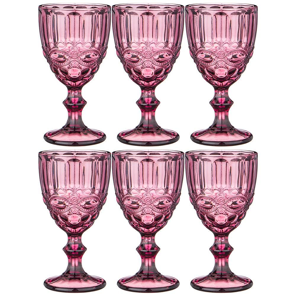 НАБОР БОКАЛОВ ДЛЯ ВИНА "СЕРПЕНТИНА" ИЗ 6ШТ. СЕРИЯ "MUZA COLOR" 300МЛ. / В=17 СМ (КОР=4НАБ.)