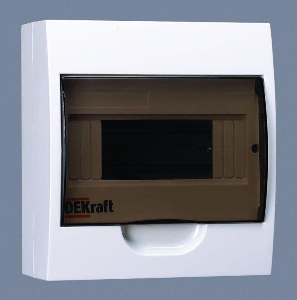 Корпус навесной ЩРН-П-8 20х18х10 8мод. IP41 пластик. DEKraft 31010DEK Корпус навесной ЩРН-П-8 20х18х10 8мод. IP41 пластик. DEKraft 31010DEK