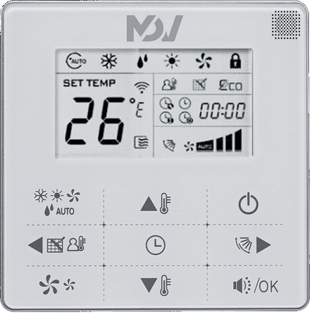 KJR-29B1/BK-E Touch-style проводной пульт ДУ с функцией follow me