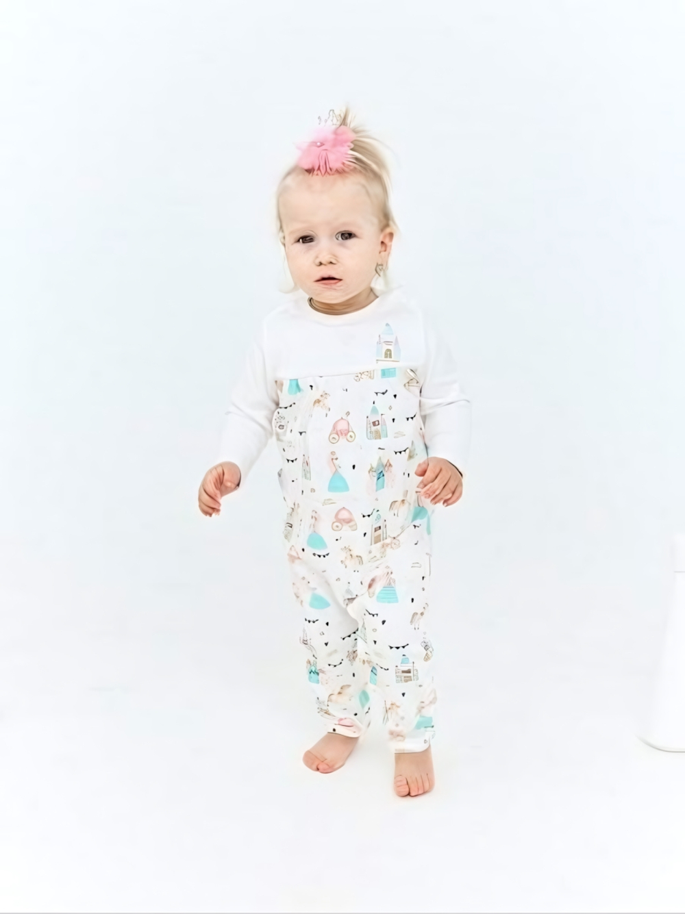 Комбинезон для девочки р.86 Белый 412-001-01-192