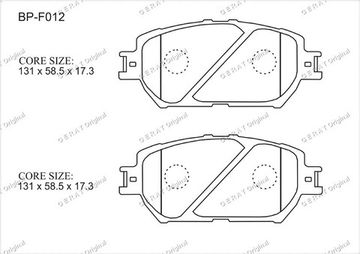 BP-F012 GS300, GS430, GS450h, IS250, Camry, Crown, Mark X (перед)