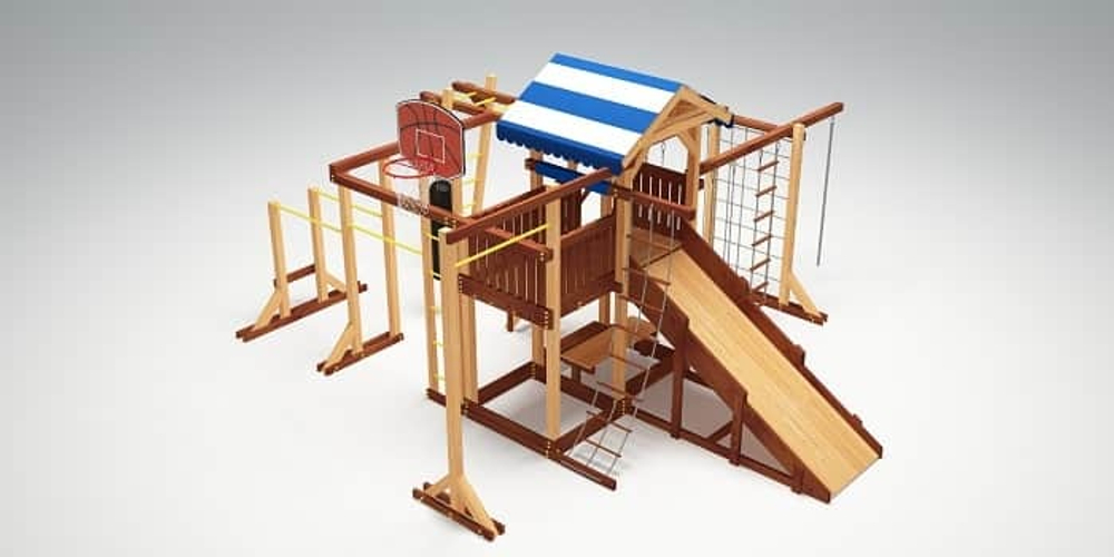 Деревянная детская площадка Савушка "4 сезона" - семейная