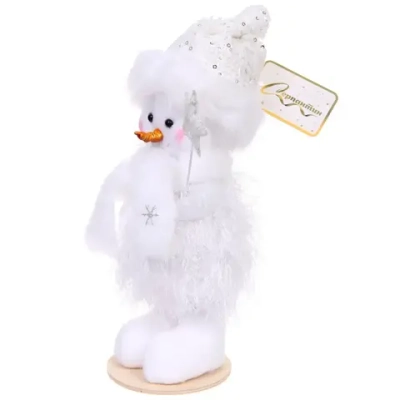 Фигурка «Зимний снеговик» 25 см, Белый (микс дизайнов)