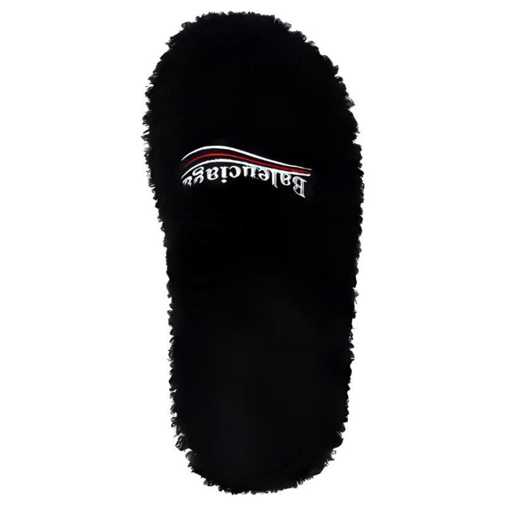 Balenciaga Furry Slides "Black"