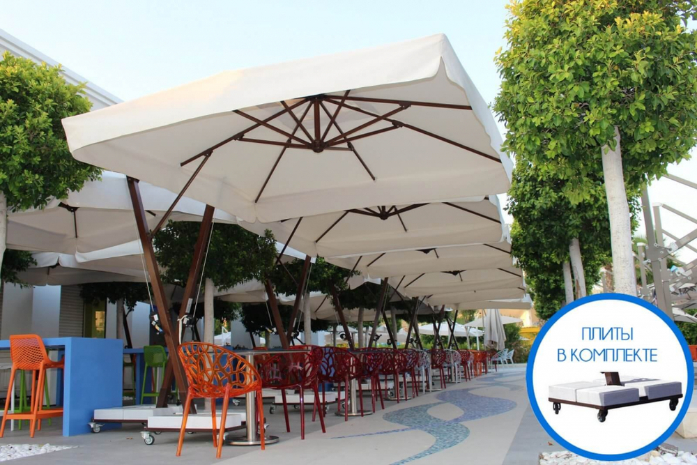 Зонт профессиональный 3х4 м Theumbrela Semsiye Evi Banana