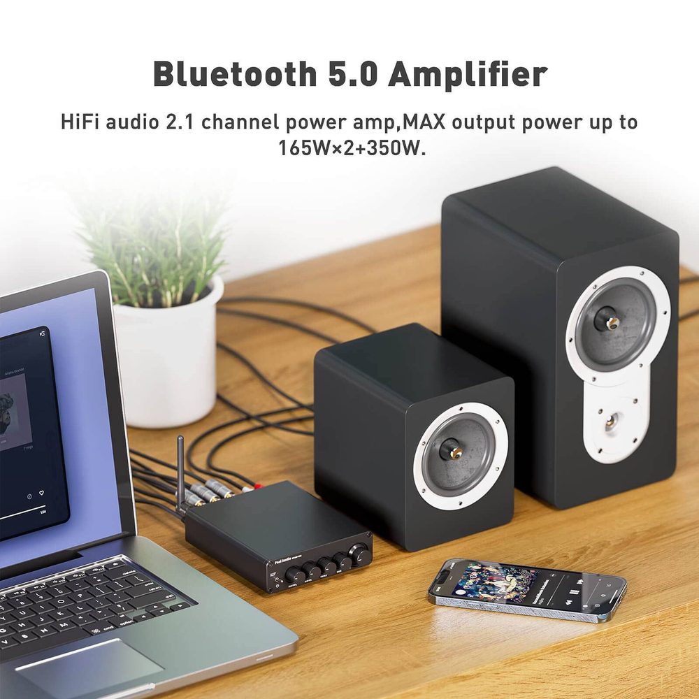 Усилитель Fosi Audio BT30D Pro, 2.1, Bluetooth
