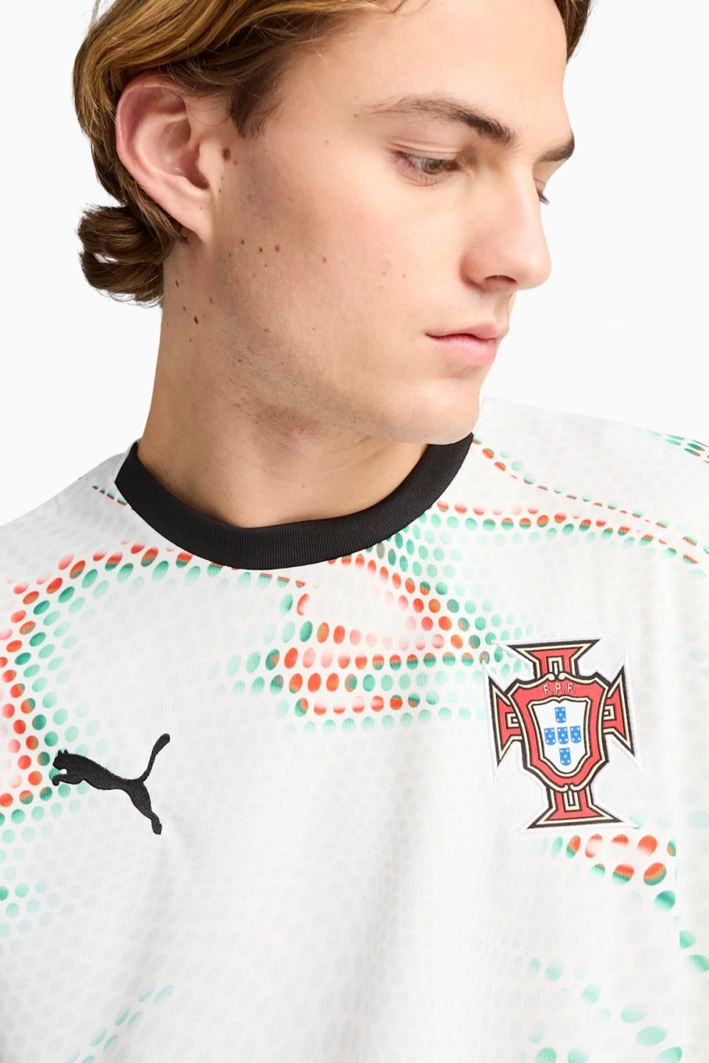 Футболка Puma Portugal 2025 Away Stadium - красный