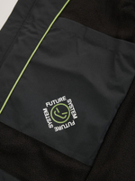 Куртка непромокаемая с флисовой подкладкой и капюшоном для мальчика Next Q51-539, Черный