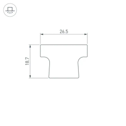Экран ARH-FLOOR27-H28 OPAL (Arlight, Пластик) 038703