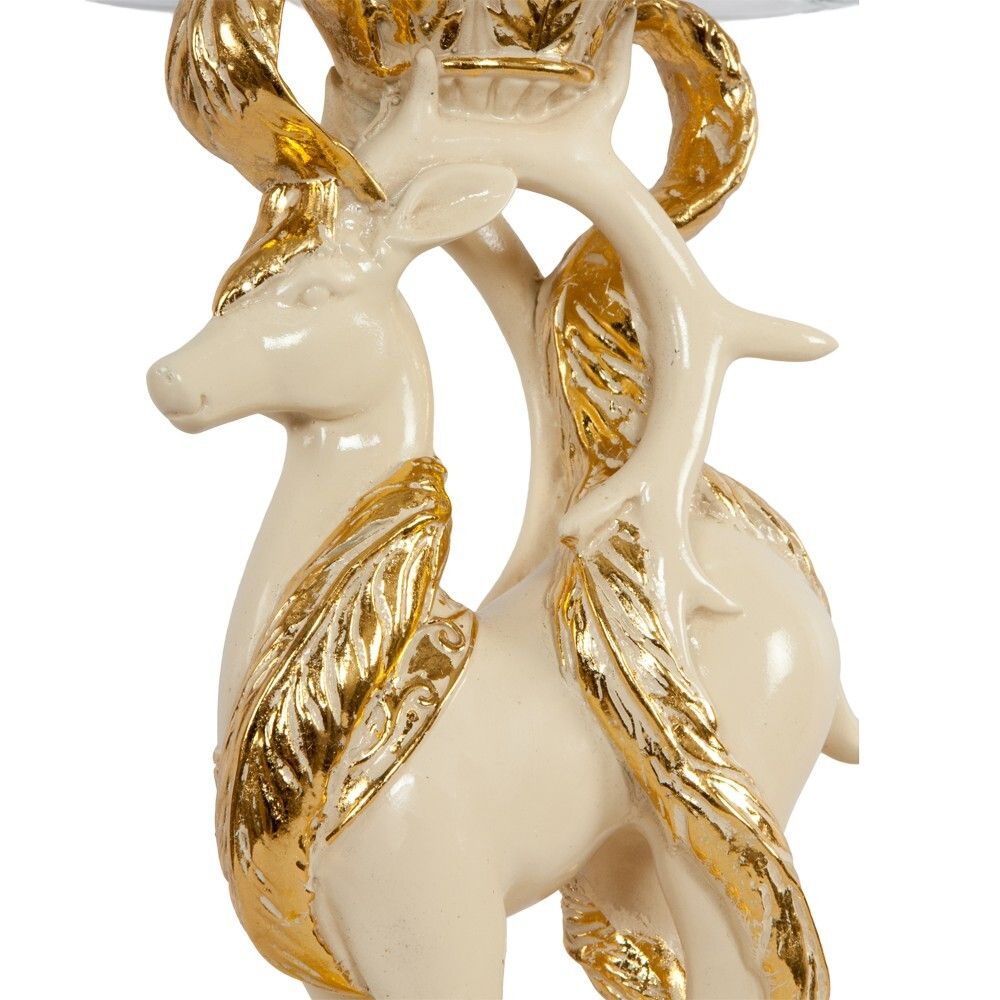 Фруктовница Лань Артемиды Айвори со стеклянной чашей