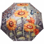 Зонт механический ветроустойчивый, матовая ручка «BESTzontik - muskat», цвет как на фото, длина 25см, d-110см