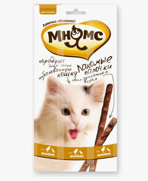 Мнямс Лакомые палочки с Цыпленком и печенью 10*5 (1шт)