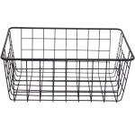 Корзина металлическая универсальная «ФАРГО», цвет черный, 28*21.5*11см (лейбл)
