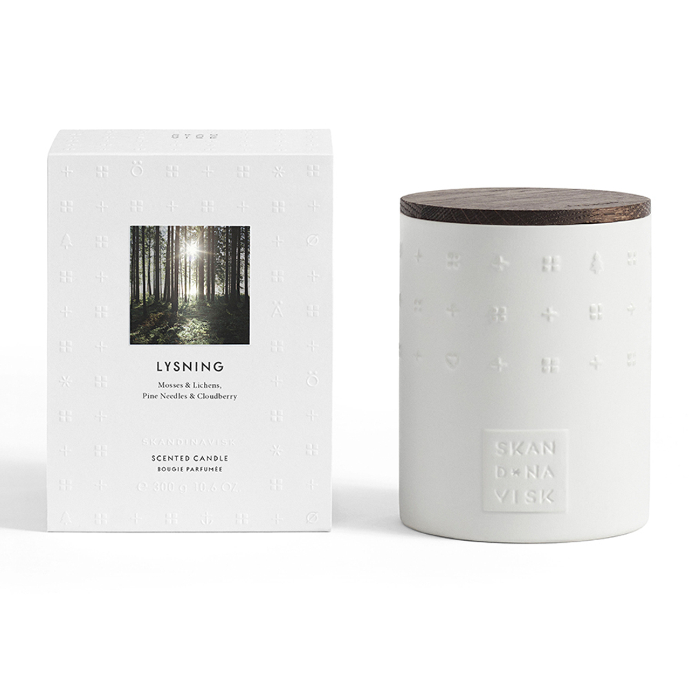 Свеча ароматическая lysning с крышкой, керамика, 300 г