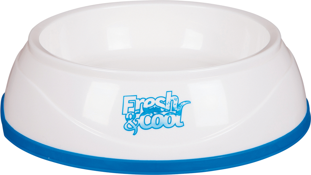 Миска с охлаждающим эффектом Trixie Fresh & Cool, размер 20см., белый / синий
