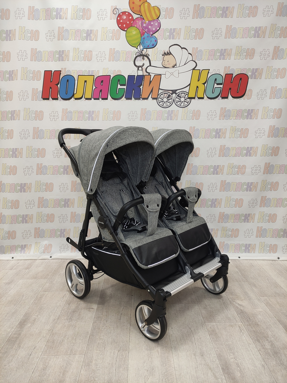 Коляска для двойни Carrello Connect CRL-5502 Ink Grey