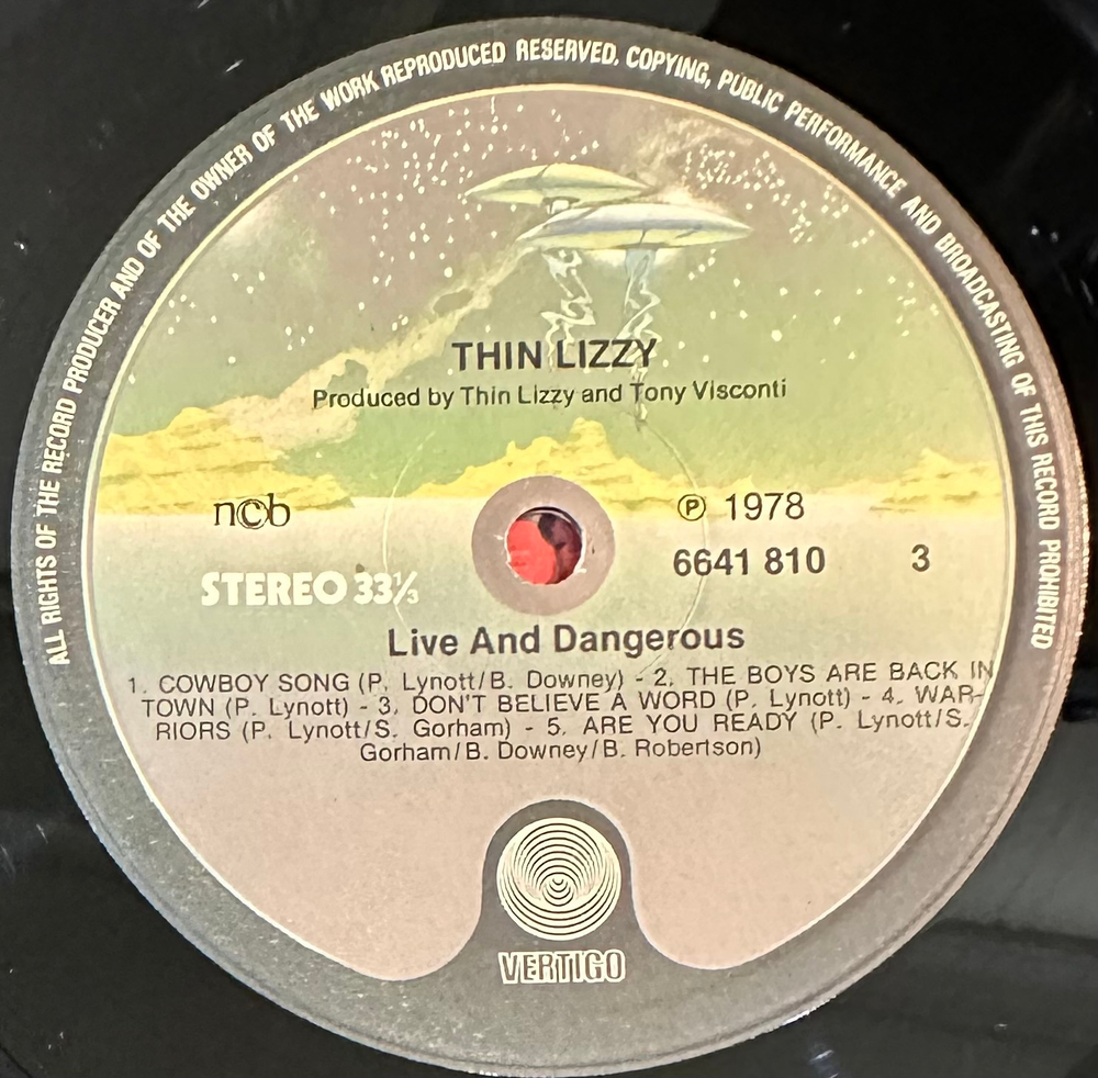 Thin Lizzy- Live And Dangerous 2LP (Скандинавия 1978г.)