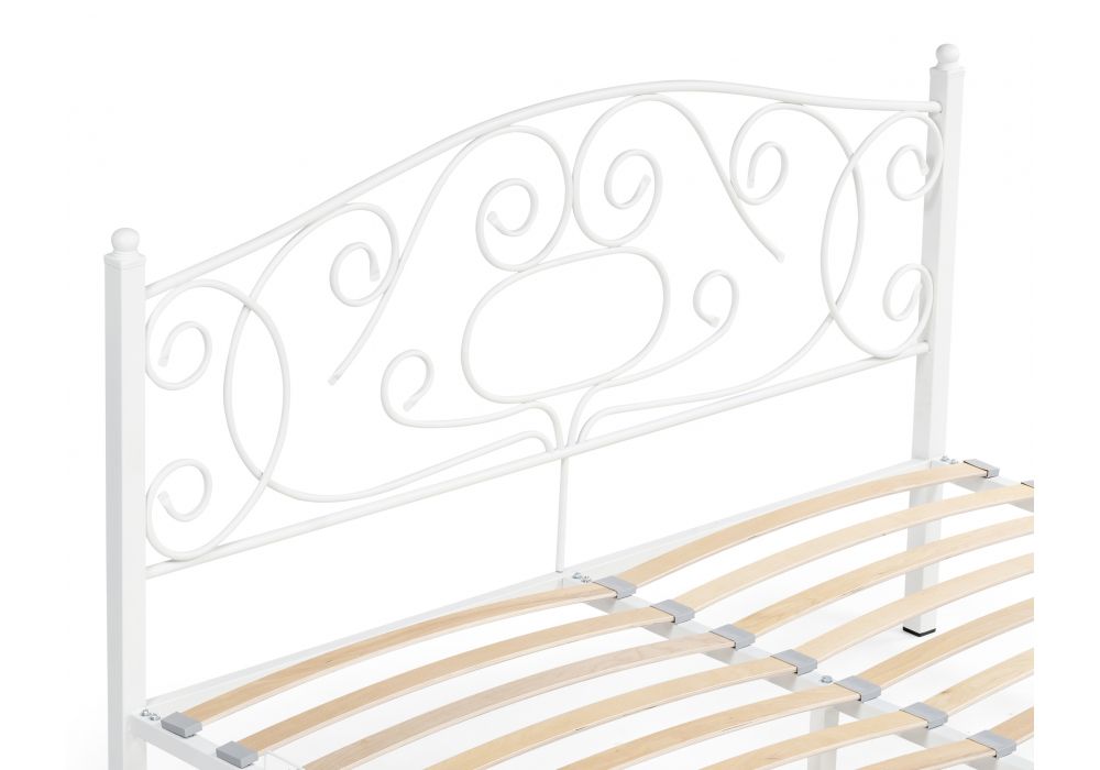 Двуспальная кровать Викси 160х200 белая