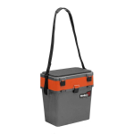 Ящик рыболовный зимний для хранения снастей серый/оранжевый