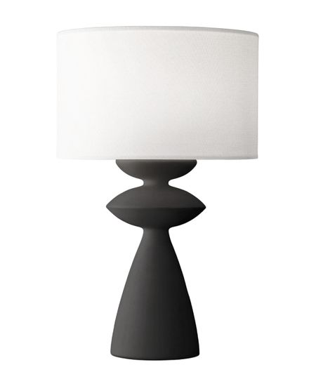 Черная настольная лампа “Анза”