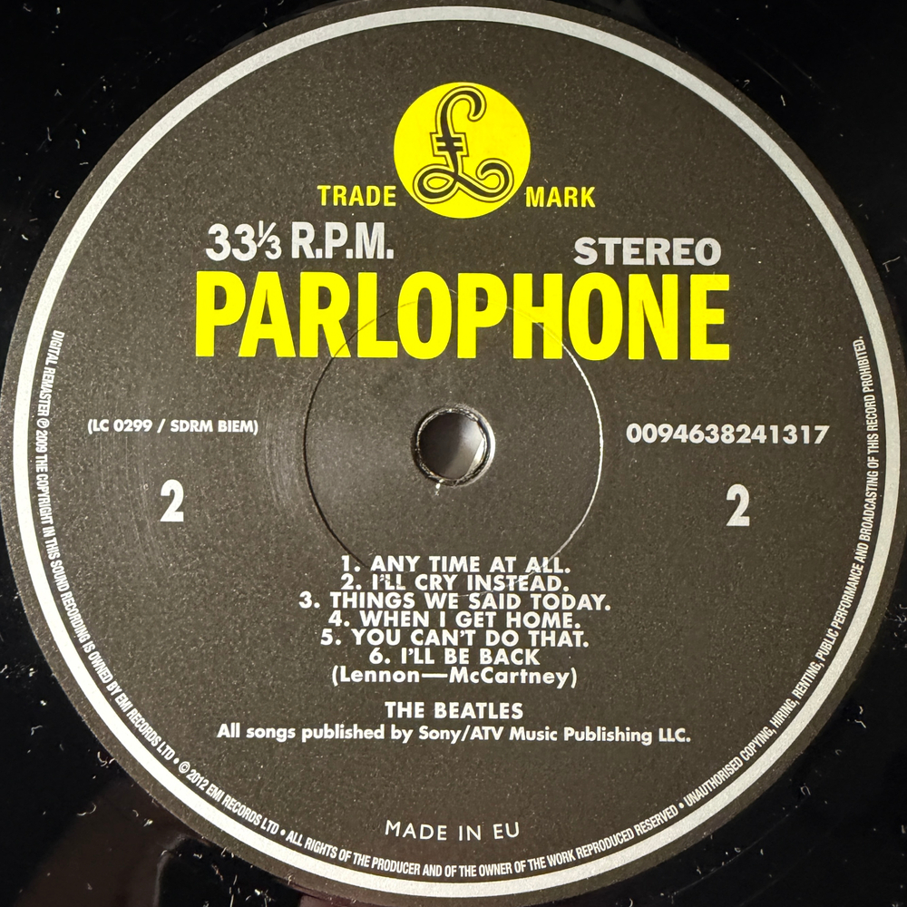 The Beatles - A Hard Day's Night (Европа 2012г.)