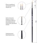 Кисть художественная профессиональная, синтетика жесткая, круглая № 0, короткая ручка, Brauberg Art