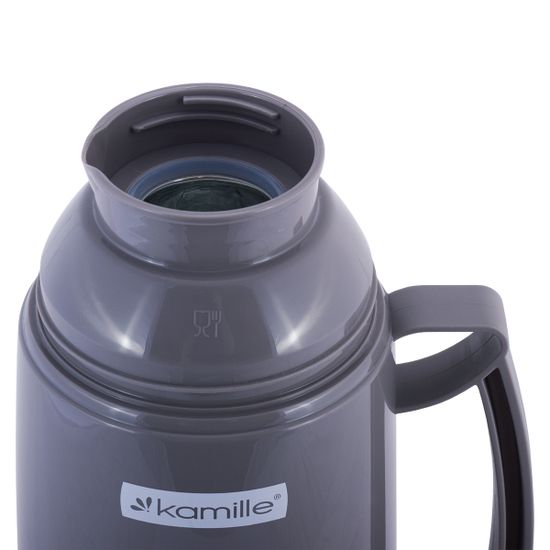 Термос 1,8 л. со стеклянной колбой Kamille KM 2081 пластиковый корпус