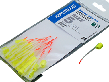 Кивок зимний Двуконусный Nautilus Тип B 10см 0.45г 250мкр 1шт   09-08108769