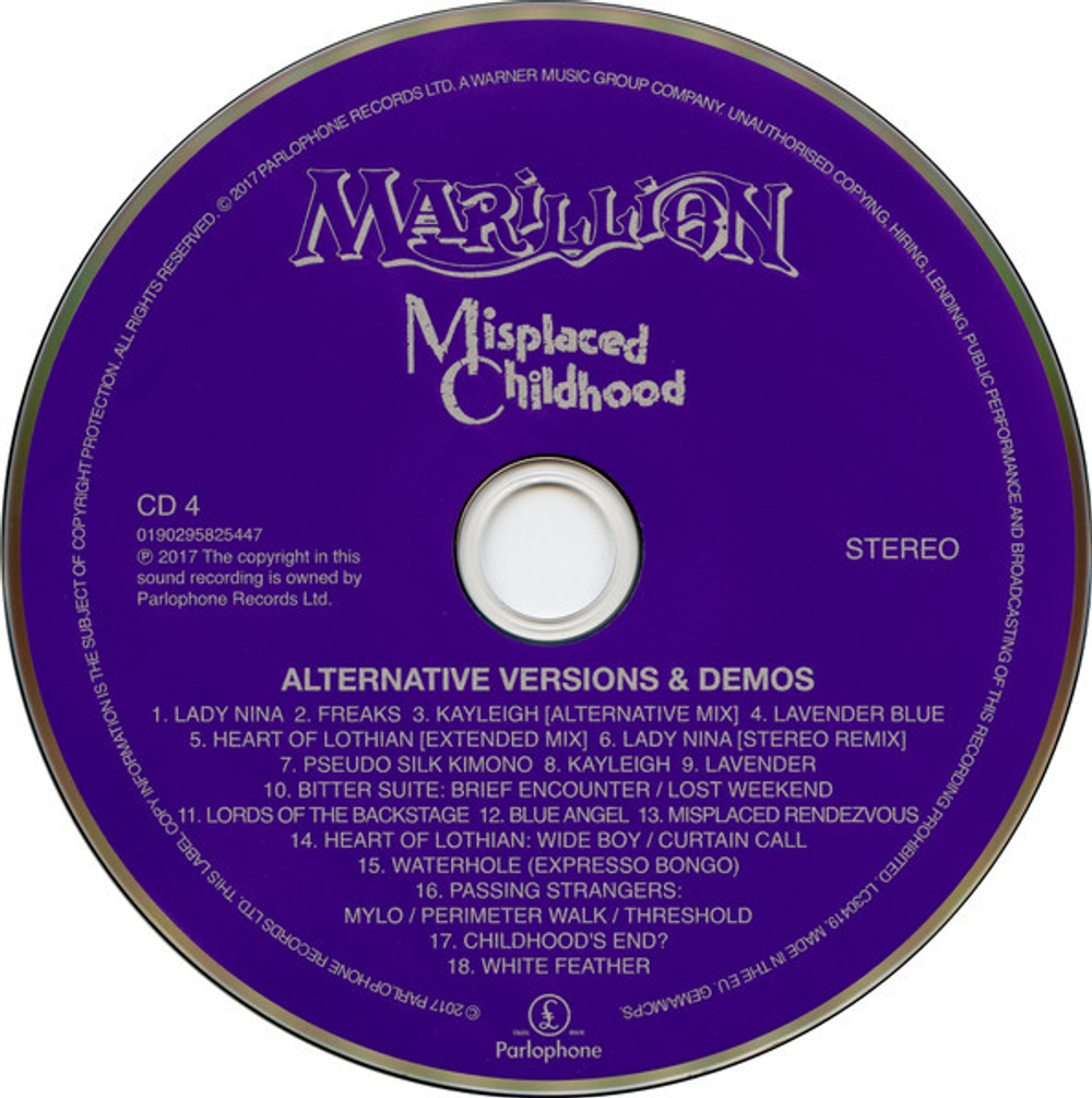 Marillion / Misplaced Childhood (Deluxe Edition)(4CD+Blu-ray Audio)