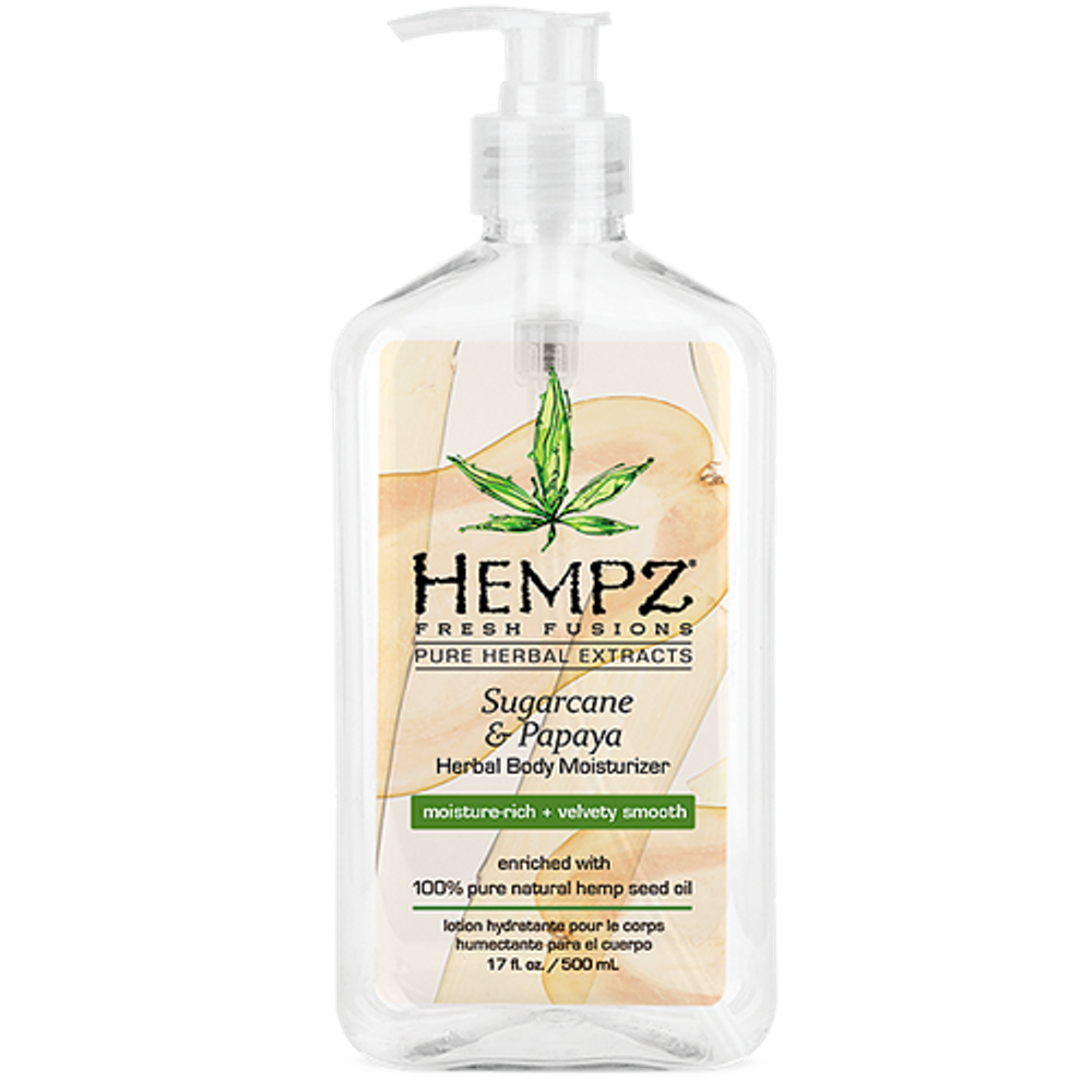 Молочко для тела "Сахарный тростник и Папайя" Hempz Sugarcane & Papaya Herbal Body Moisturizer 500 мл