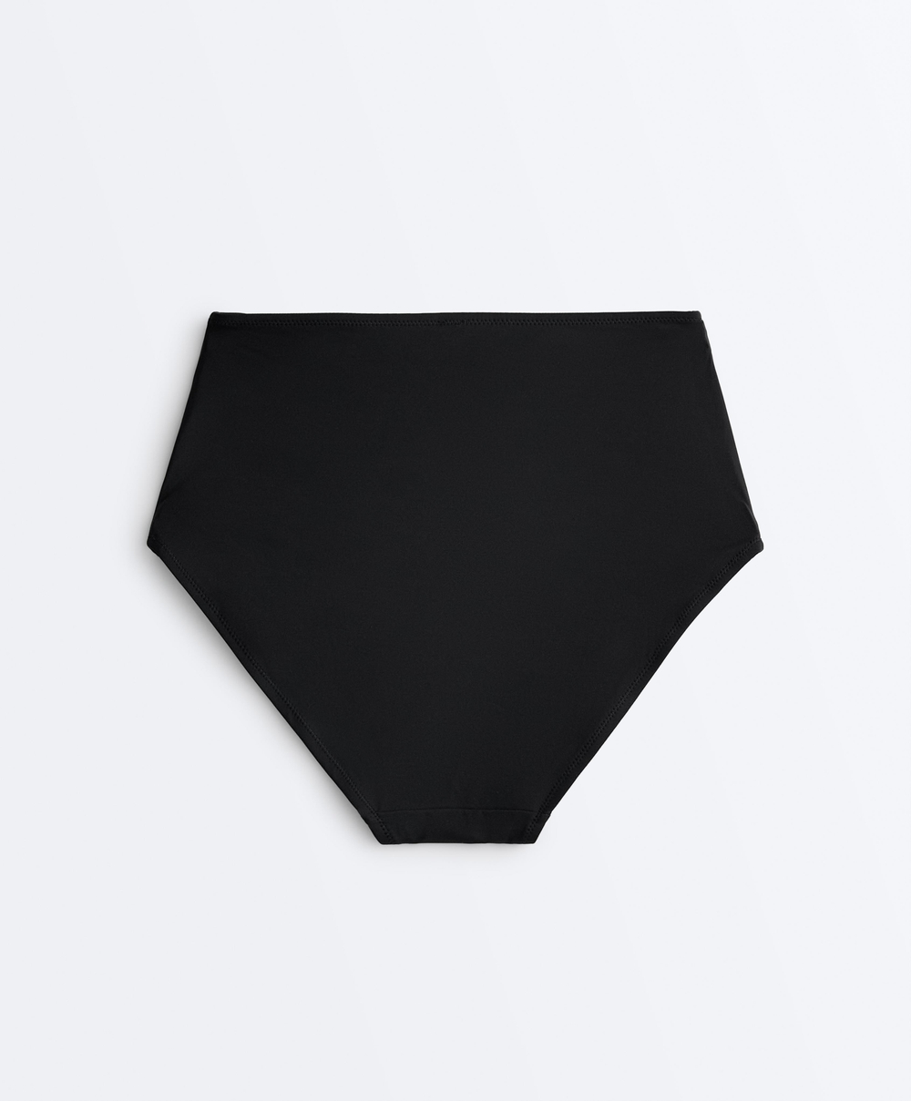 OYSHO Бикини-трусики с высокой посадкой, черный
